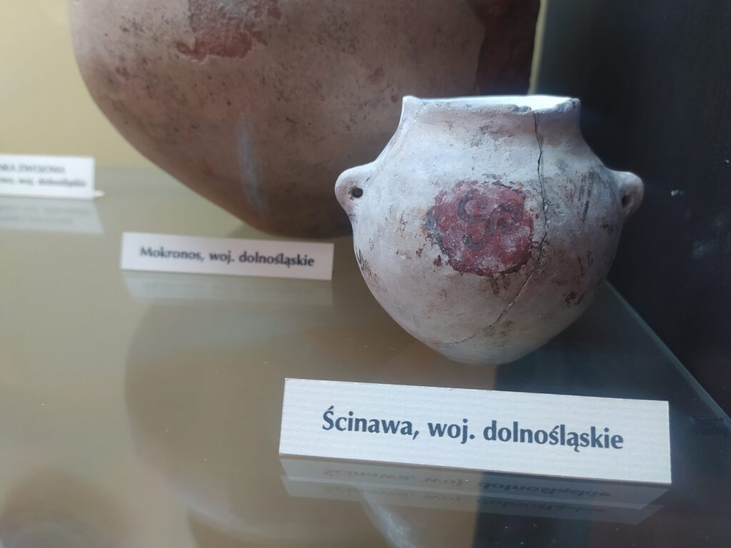Zabytkowe naczynia ceramiczne ze Ścinawy na ekspozycji muzealnej